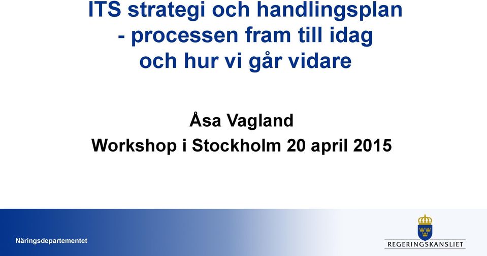 hur vi går vidare Åsa Vagland