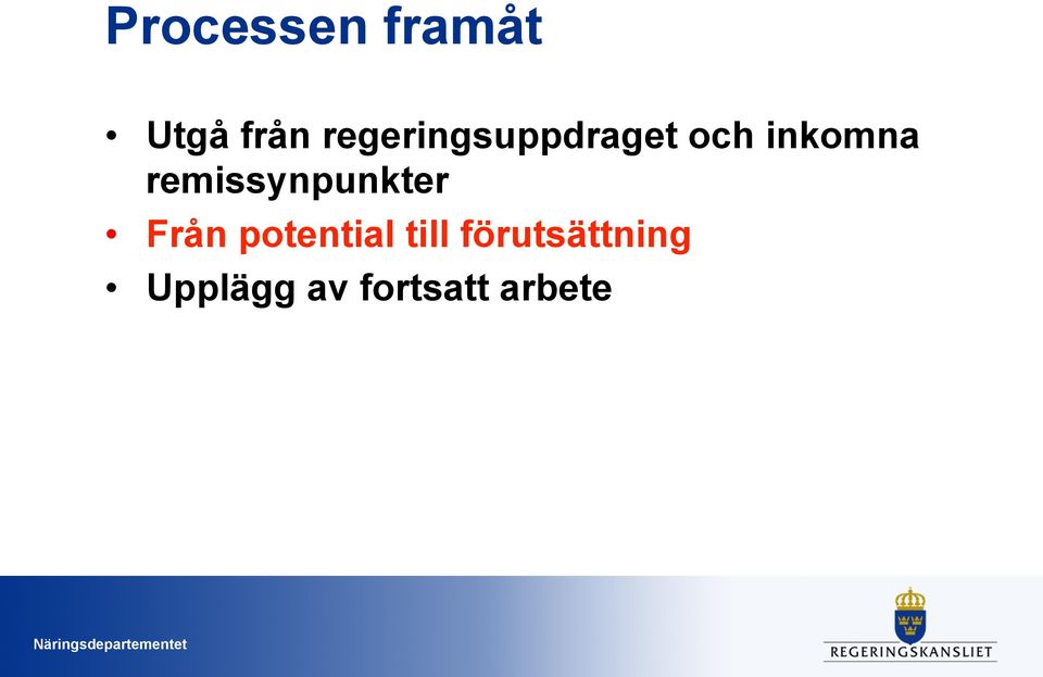 remissynpunkter Från potential