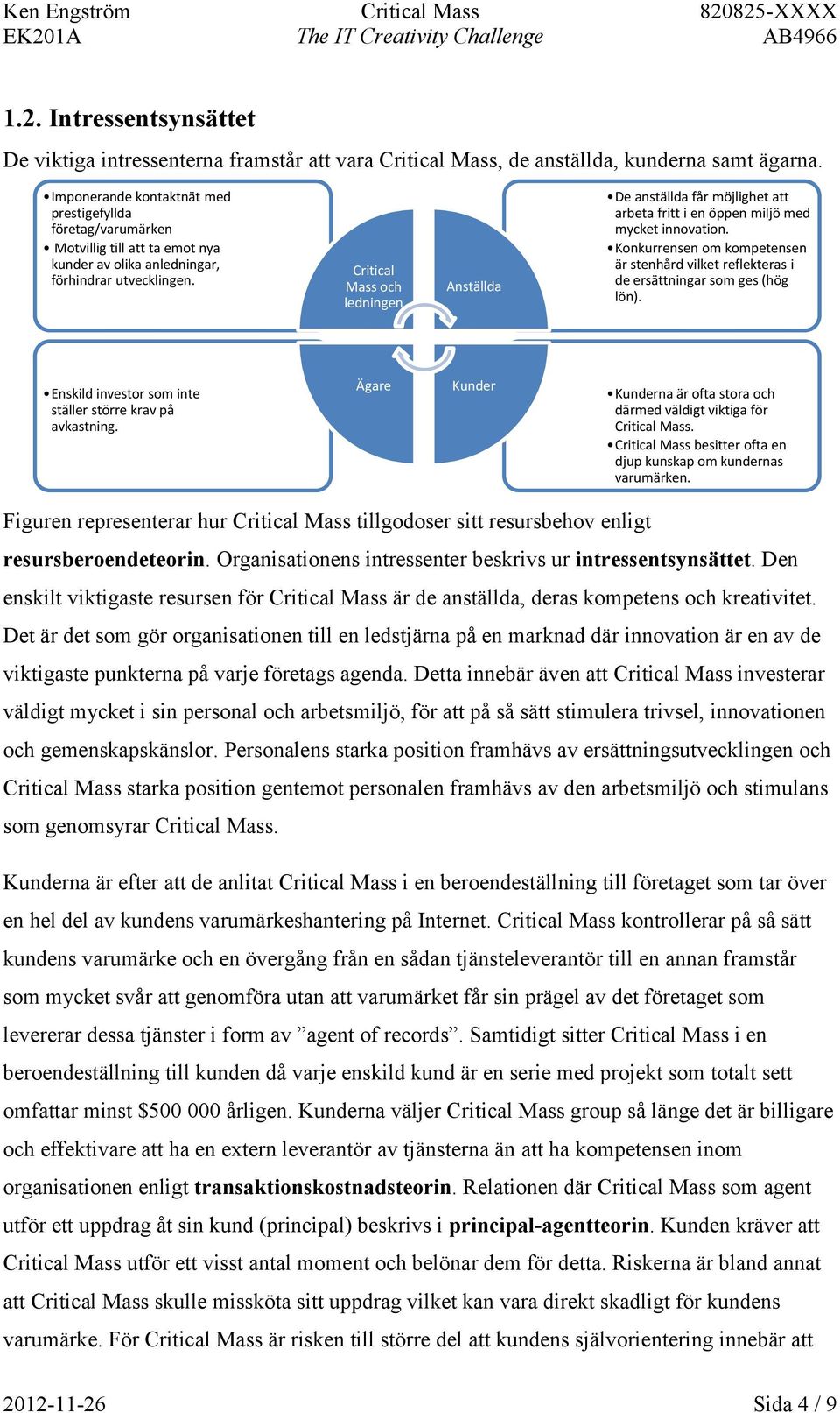 Critical Mass och ledningen a De anställda får möjlighet att arbeta fritt i en öppen miljö med mycket innovation.