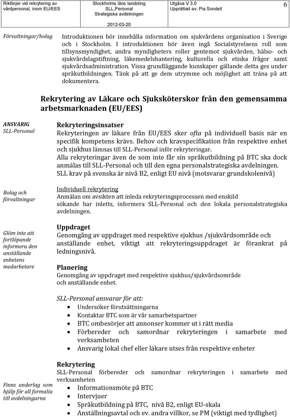 frågor samt sjukvårdsadministration. Vissa grundläggande kunskaper gällande detta ges under språkutbildningen. Tänk på att ge dem utrymme och möjlighet att träna på att dokumentera.