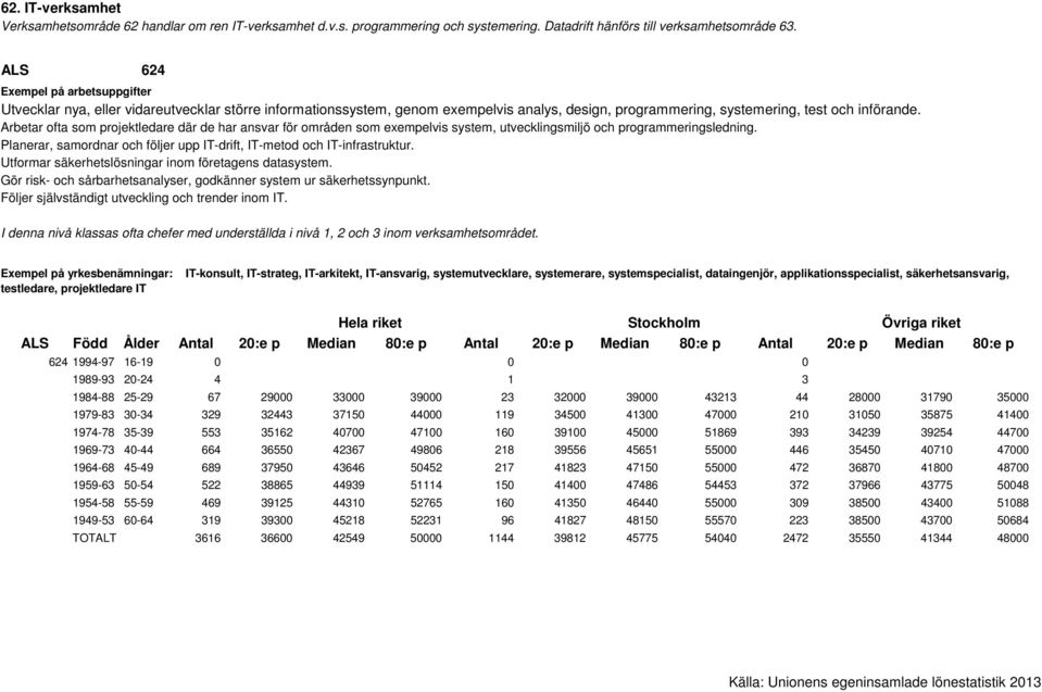 Planerar, samordnar och följer upp IT-drift, IT-metod och IT-infrastruktur. Utformar säkerhetslösningar inom företagens datasystem.