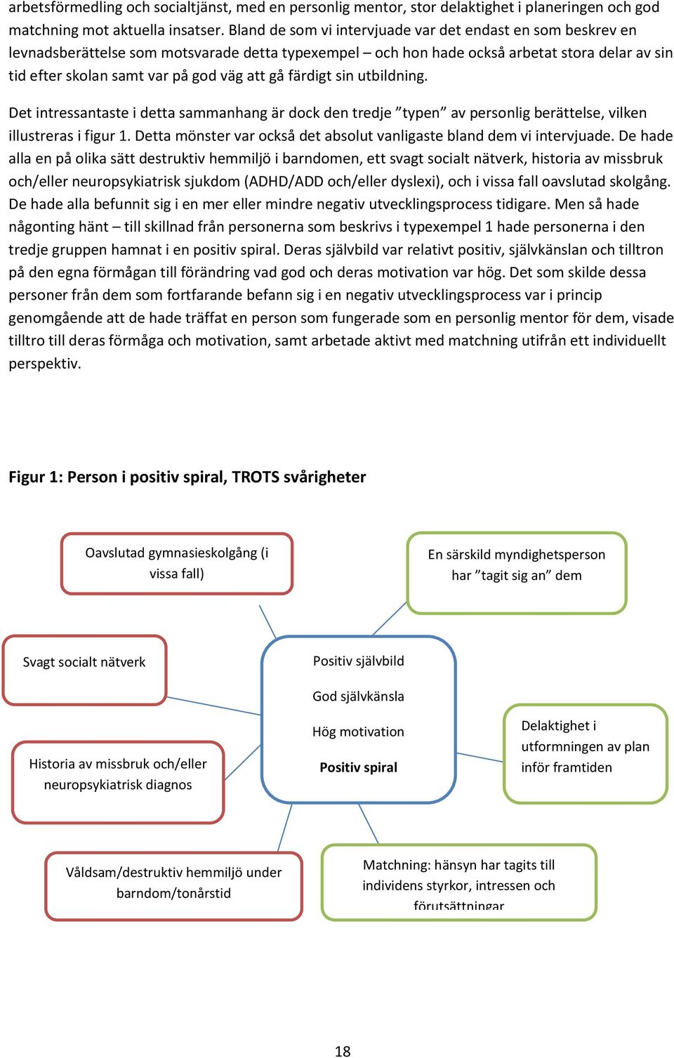 gå färdigt sin utbildning. Det intressantaste i detta sammanhang är dock den tredje typen av personlig berättelse, vilken illustreras i figur 1.