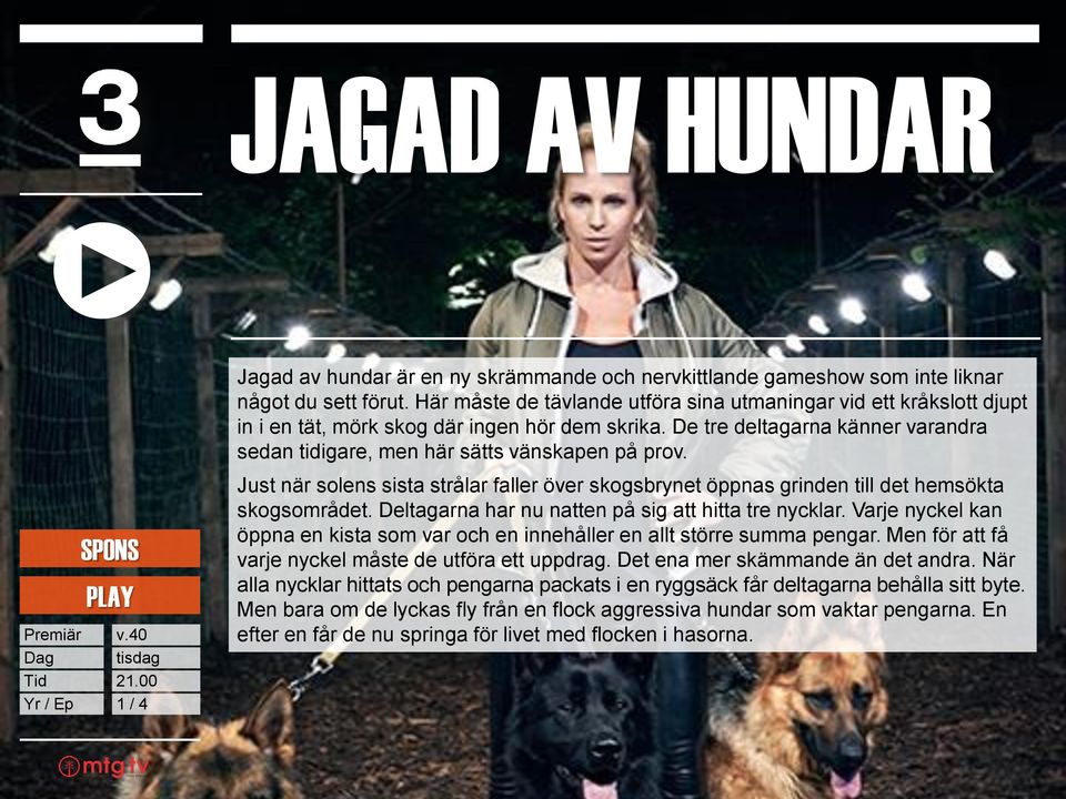 Just när solens sista strålar faller över skogsbrynet öppnas grinden till det hemsökta skogsområdet. Deltagarna har nu natten på sig att hitta tre nycklar.