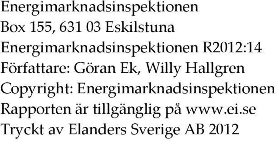 Willy Hallgren Copyright: Energimarknadsinspektionen