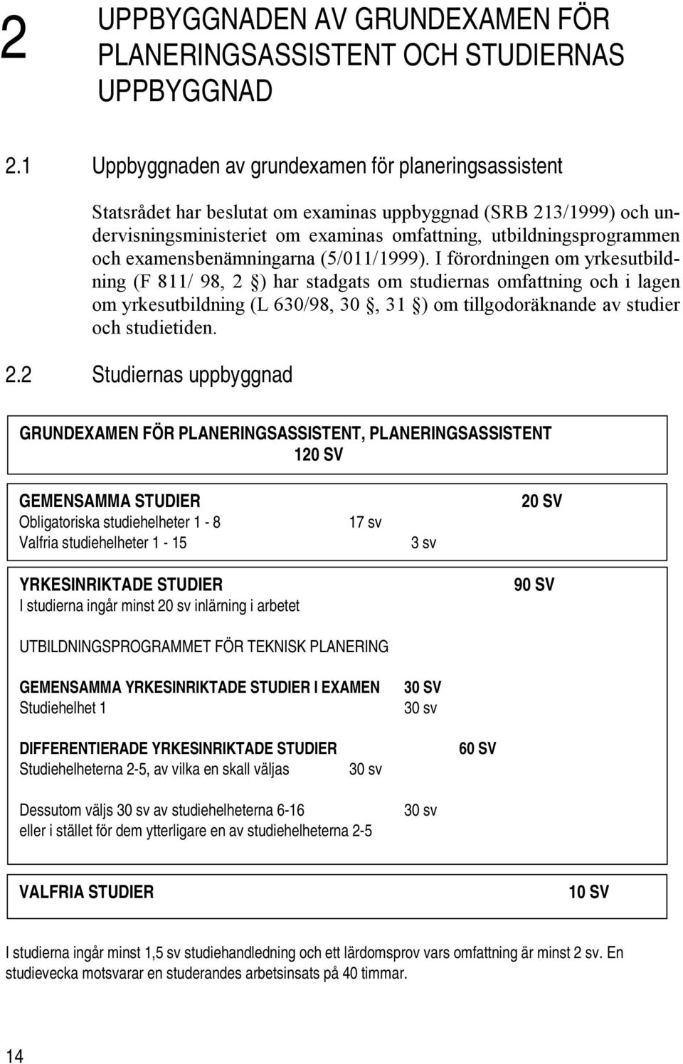 examensbenämningarna (5/011/1999).