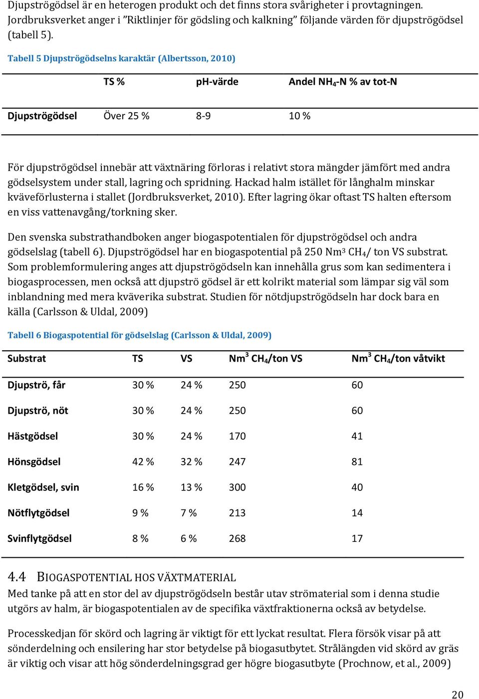 mängder jämfört med andra gödselsystem under stall, lagring och spridning. Hackad halm istället för långhalm minskar kväveförlusterna i stallet (Jordbruksverket, 2010).