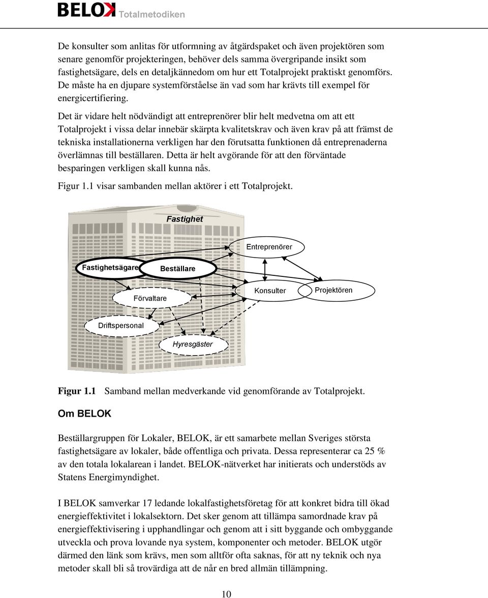 Det är vidare helt nödvändigt att entreprenörer blir helt medvetna om att ett Totalprojekt i vissa delar innebär skärpta kvalitetskrav och även krav på att främst de tekniska installationerna