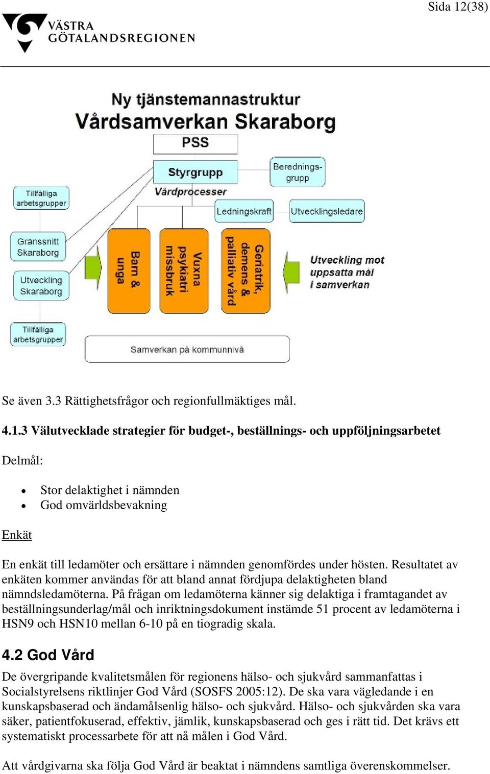 3 Välutvecklade strategier för budget-, beställnings- och uppföljningsarbetet Delmål: Stor delaktighet i nämnden God omvärldsbevakning Enkät En enkät till ledamöter och ersättare i nämnden