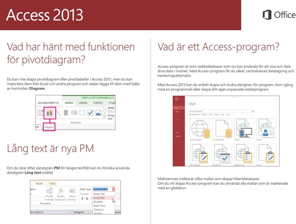 Vad är ett Access-program? Access-program är som webbdatabaser som du kan använda för att visa och dela dina data i molnet.