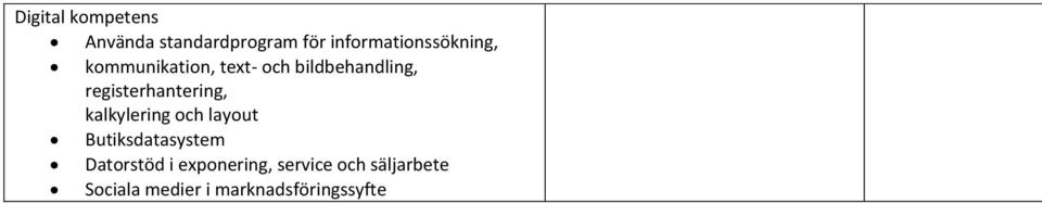 registerhantering, kalkylering och layout Butiksdatasystem