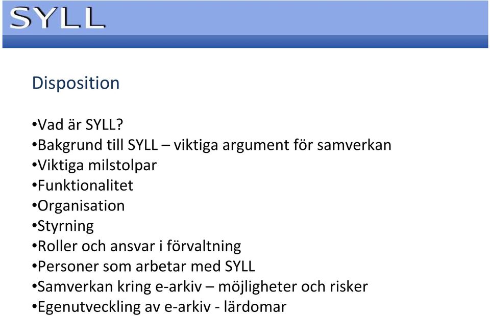 Funktionalitet Organisation Styrning Roller och ansvar i förvaltning