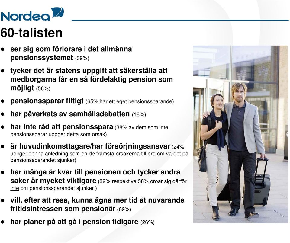 huvudinkomsttagare/har försörjningsansvar (24% uppger denna anledning som en de främsta orsakerna till oro om värdet på pensionssparandet sjunker) har många år kvar till pensionen och tycker andra