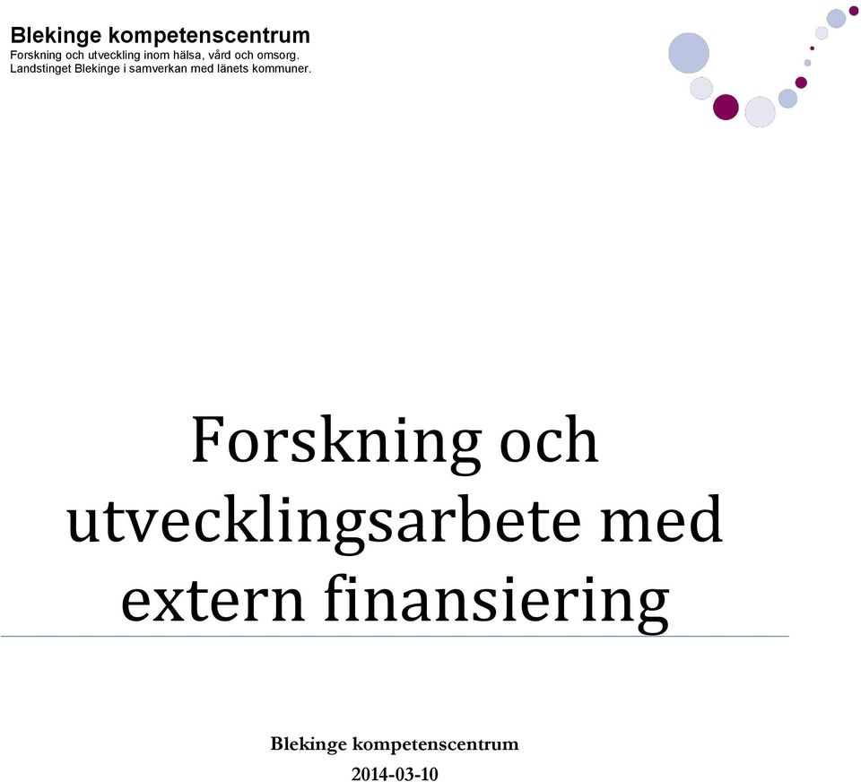 extern finansiering