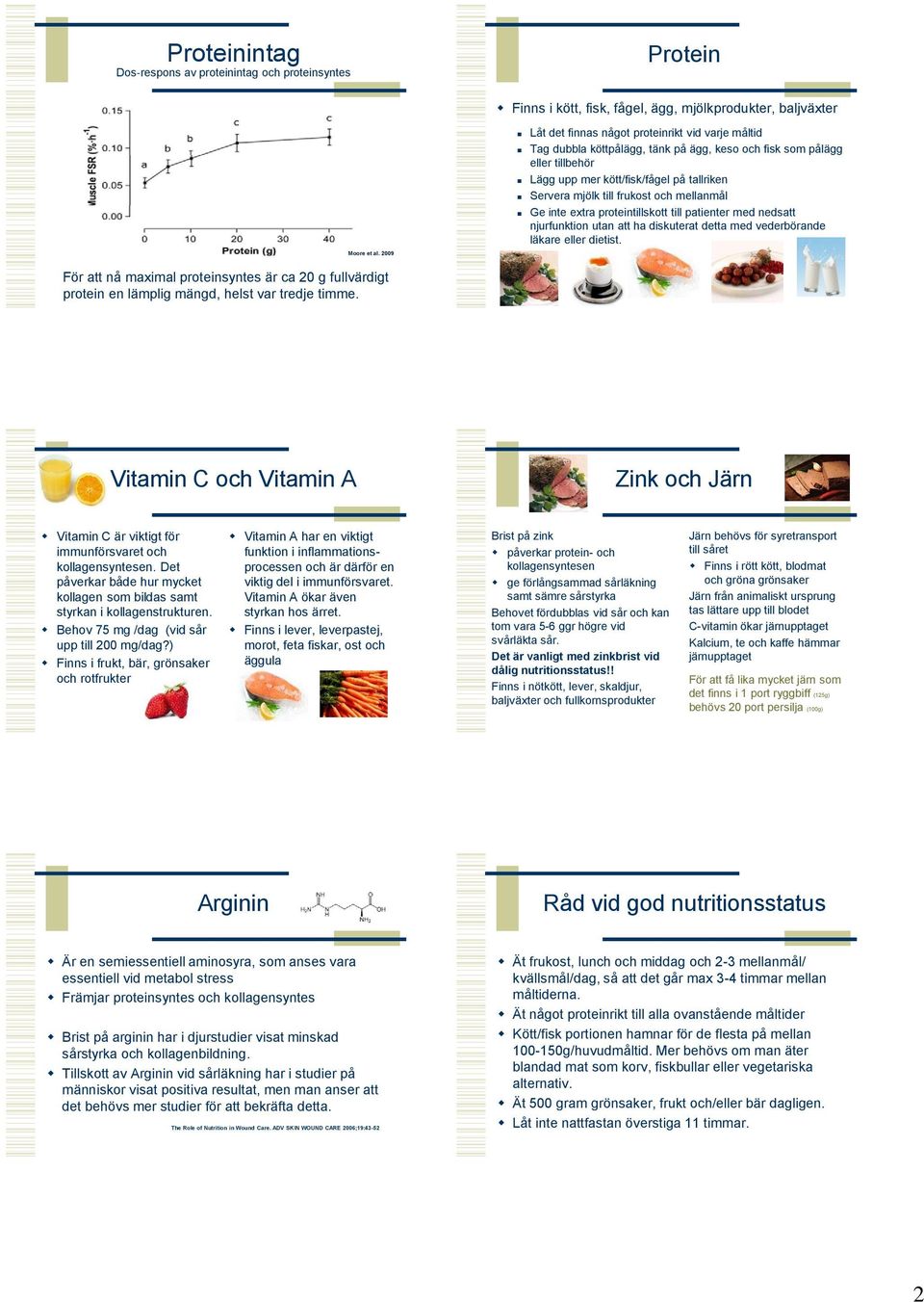 att ha diskuterat detta med vederbörande läkare eller dietist. Moore et al. 2009 För att nå maximal proteinsyntes är ca 20 g fullvärdigt protein en lämplig mängd, helst var tredje timme.