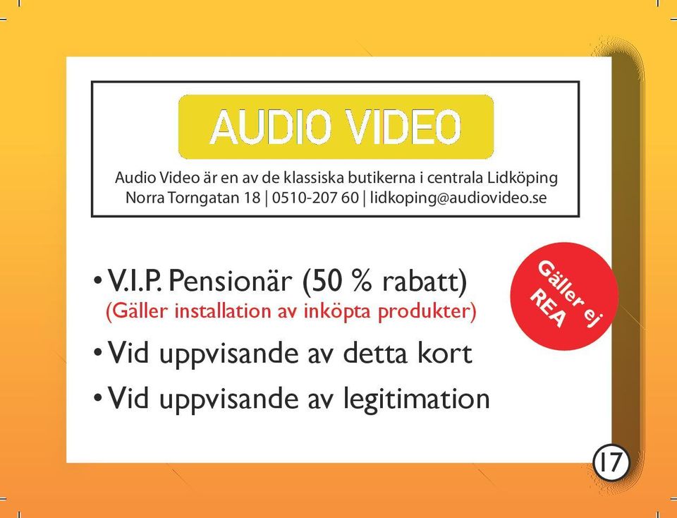 60 lidkoping@audiovideo.se V.I.P.