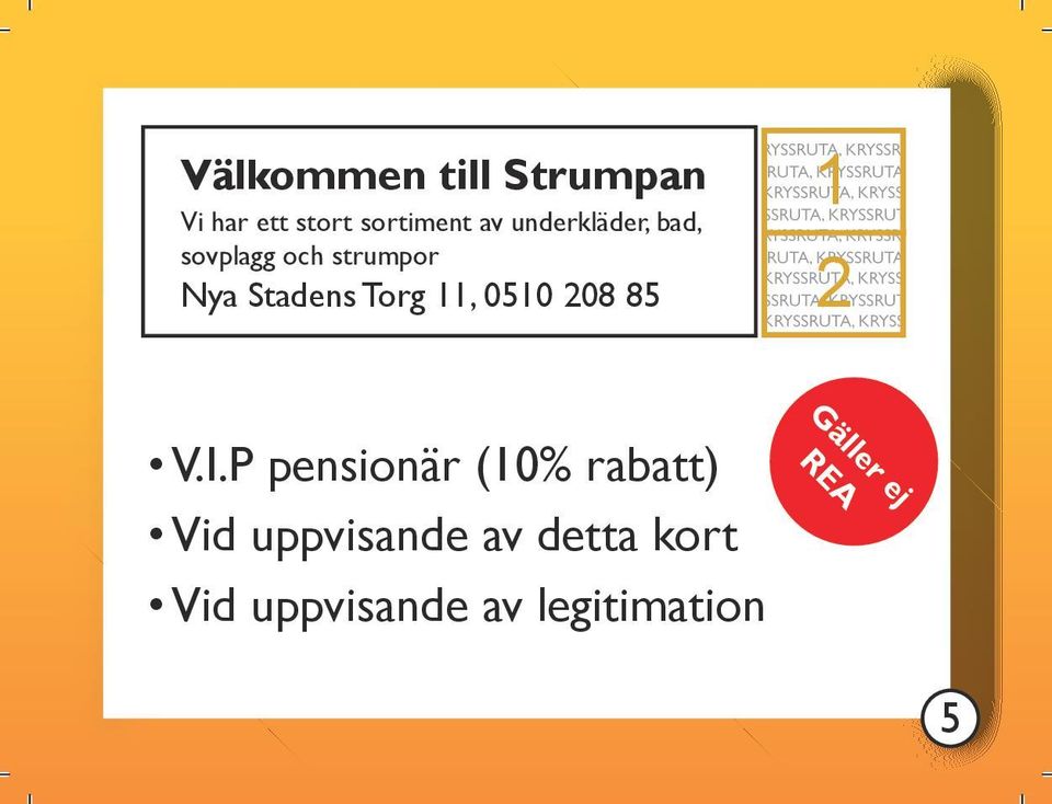 och strumpor Nya Stadens Torg 11, 0510