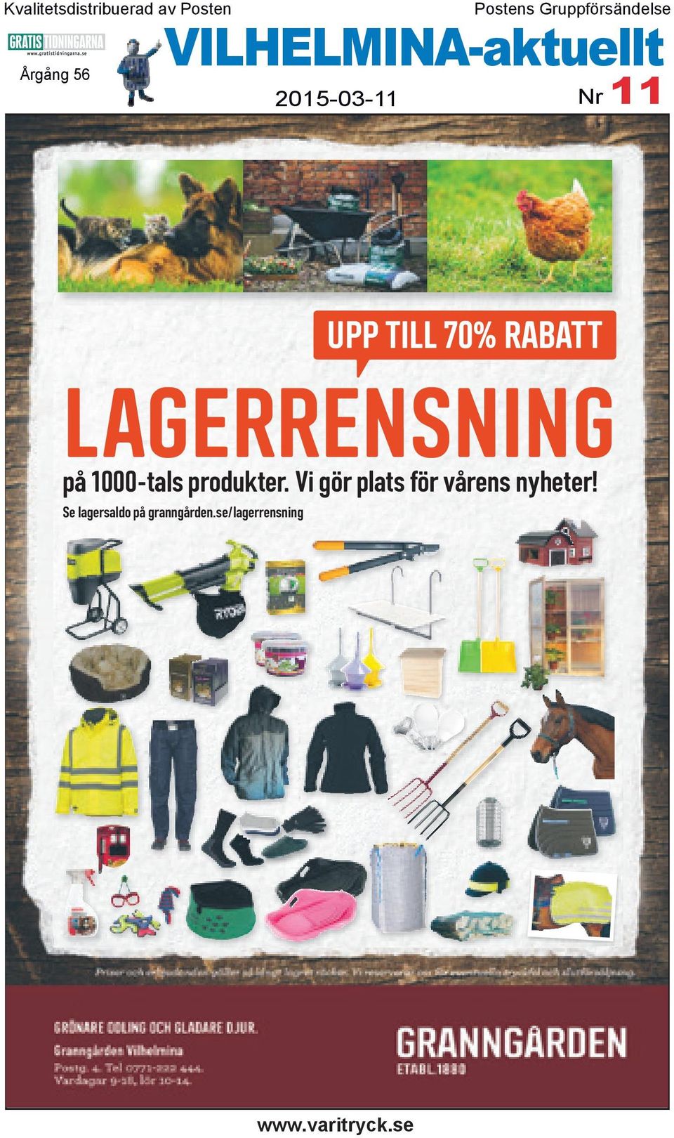 se/lagerrensning Priser och erbjudanden gäller så långt lagret räcker. Vi reserverar oss för eventuella tryckfel och slutförsäljning.