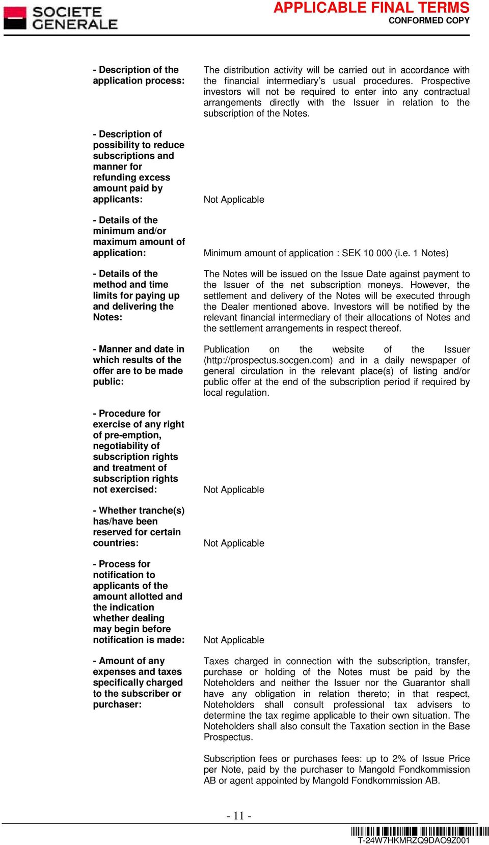 of any right of pre-emption, negotiability of subscription rights and treatment of subscription rights not exercised: - Whether tranche(s) has/have been reserved for certain countries: - Process for