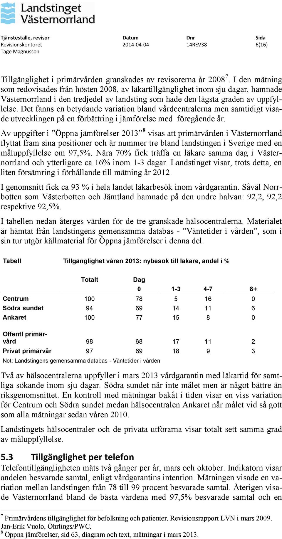 Det fanns en betydande variation bland vårdcentralerna men samtidigt visade utvecklingen på en förbättring i jämförelse med föregående år.