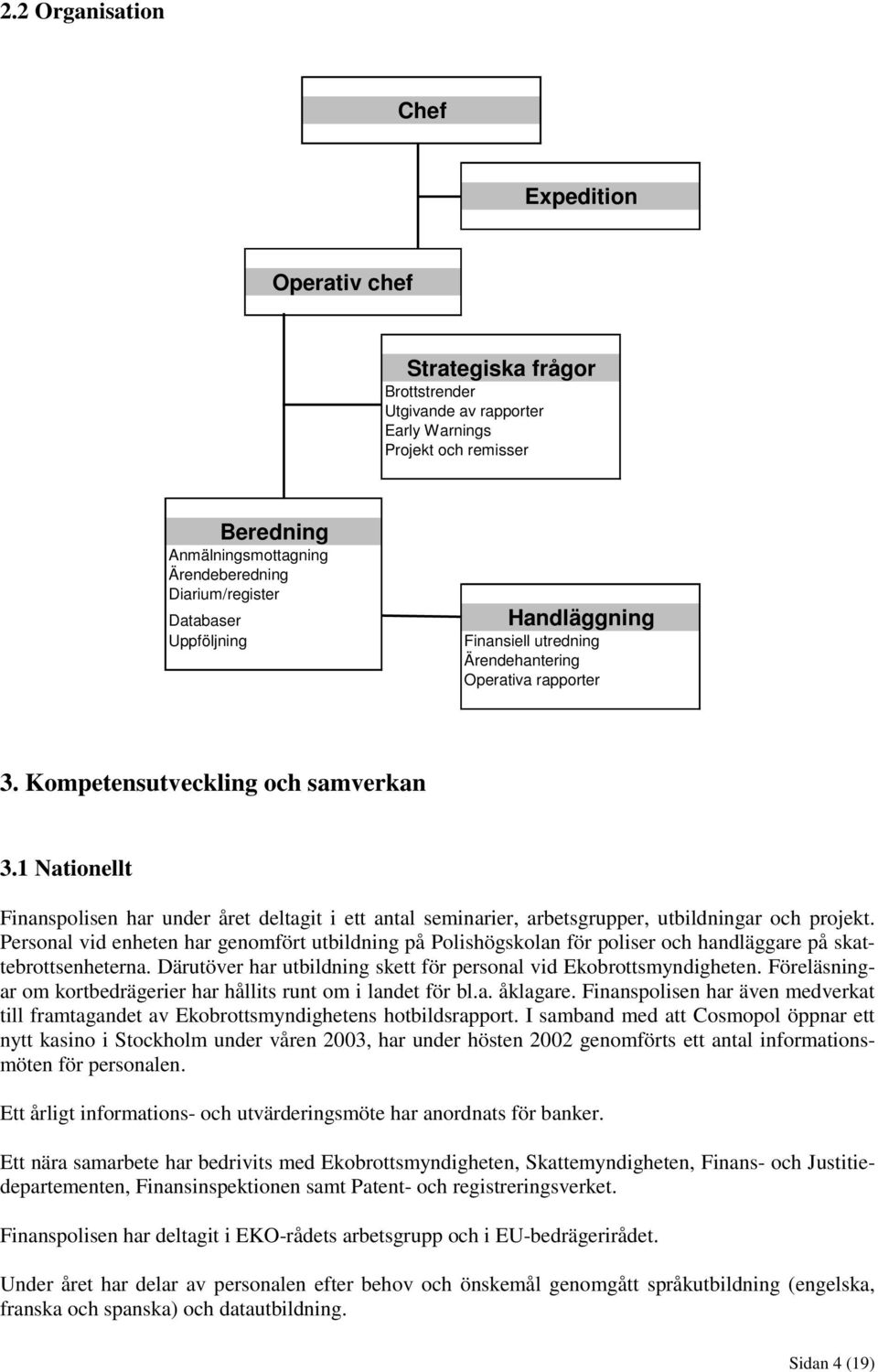 1 Nationellt Finanspolisen har under året deltagit i ett antal seminarier, arbetsgrupper, utbildningar och projekt.