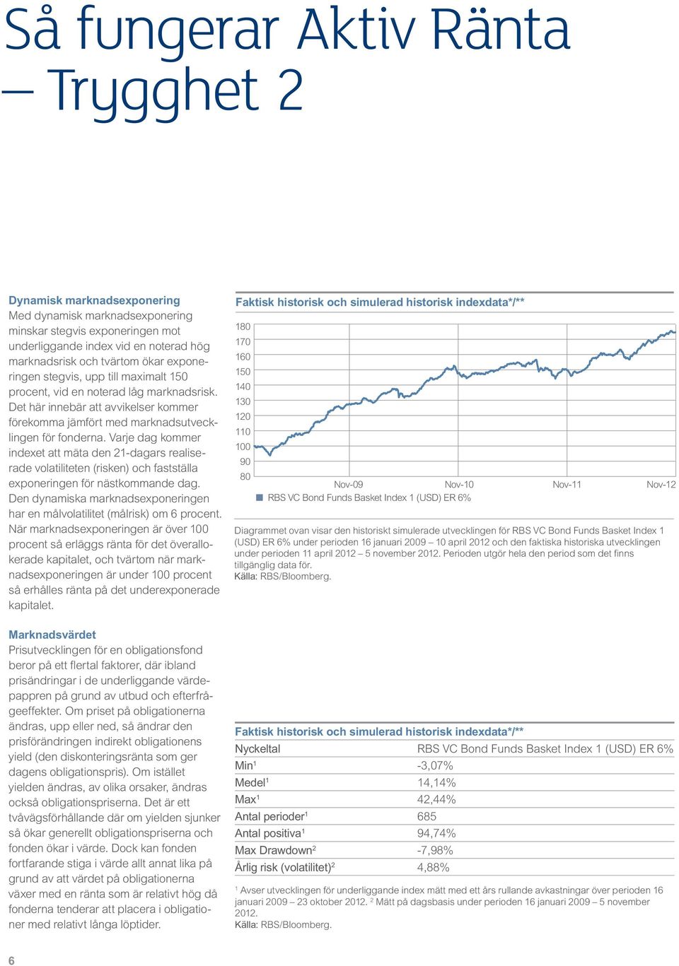 Varje dag kommer indexet att mäta den 21-dagars realiserade volatiliteten (risken) och fastställa exponeringen för nästkommande dag.