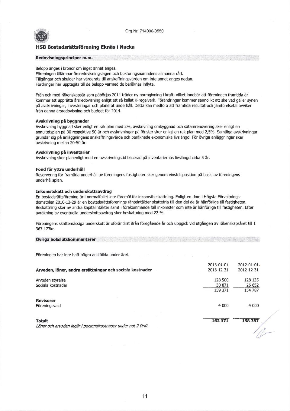 Frän ch med räkenskapsär sm påbörjas 2014 träder ny nrmgivning i kraft, vilket innebär att föreningen framtida är kmmer att upprätta årsredvisning enligt ett sä kallat K-regelverk.