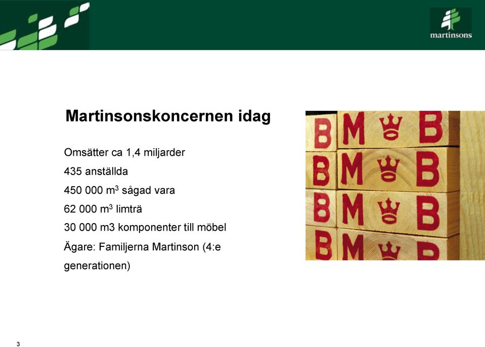 62 000 m 3 limträ 30 000 m3 komponenter till