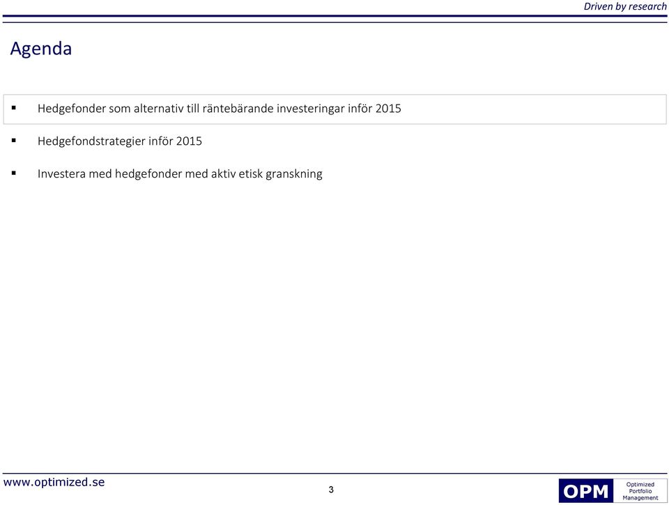 Hedgefondstrategier inför 2015 Investera