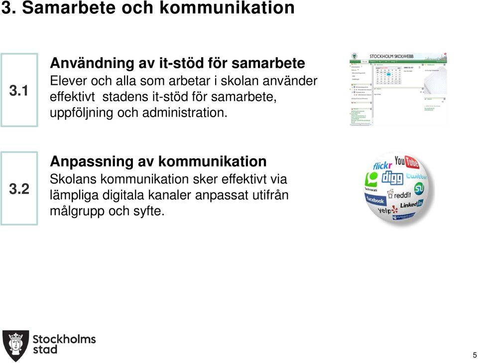 skolan använder effektivt stadens it-stöd för samarbete, uppföljning