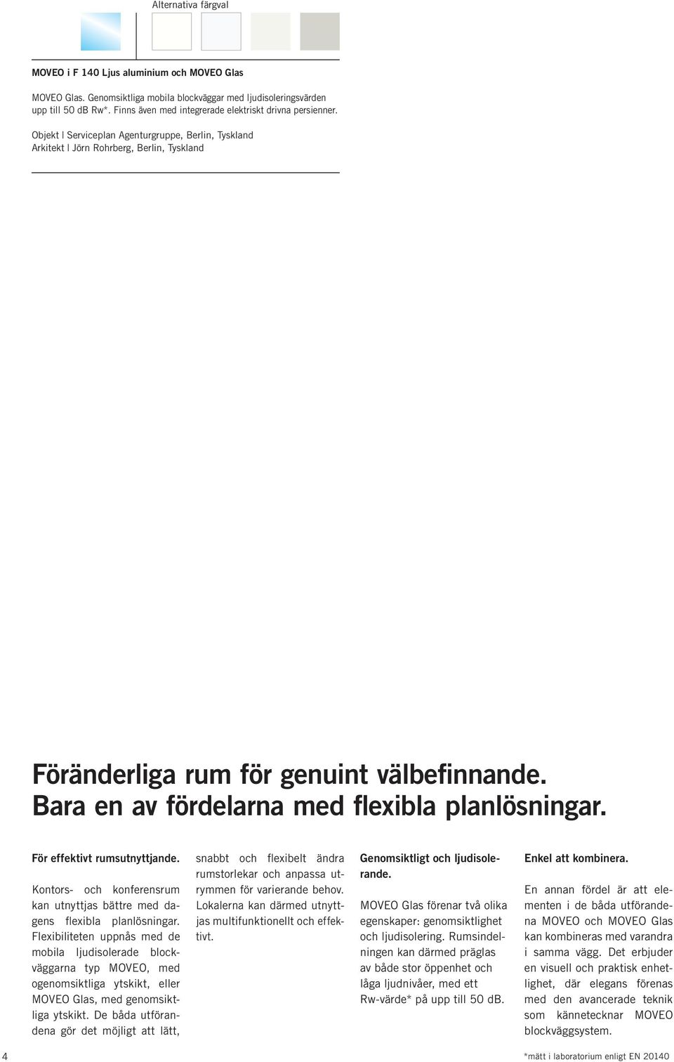 Bara en av fördelarna med flexibla planlösningar. För effektivt rumsutnyttjande. Kontors- och konferensrum kan utnyttjas bättre med dagens flexibla planlösningar.