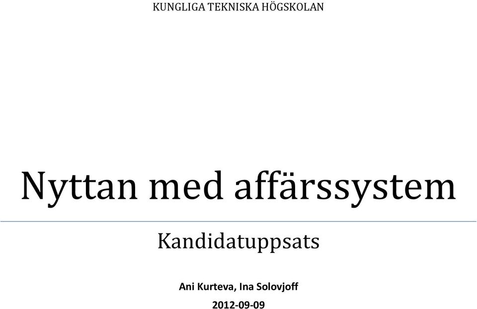 affärssystem