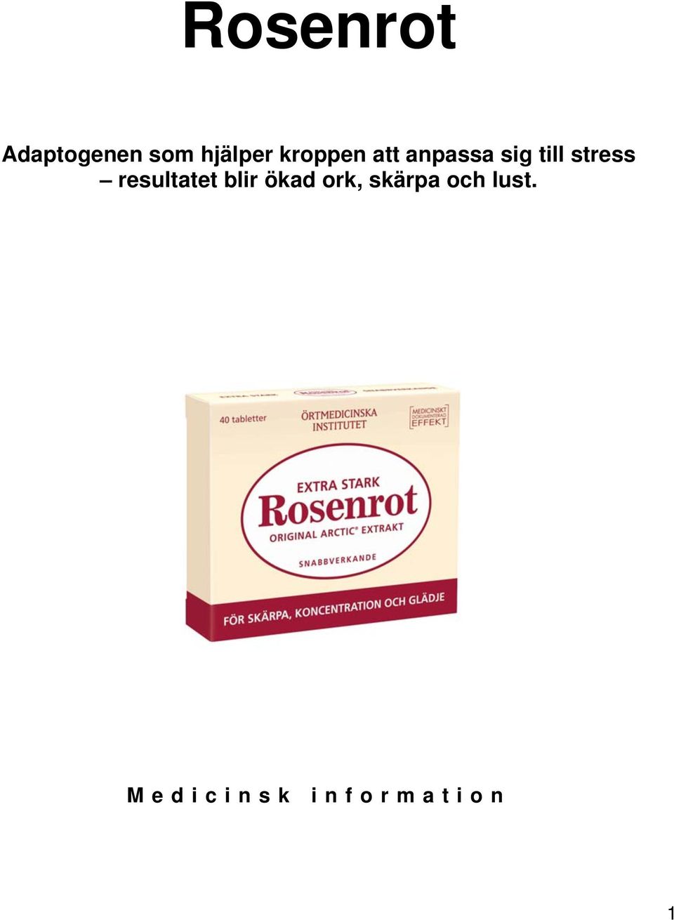 stress resultatet blir ökad ork,