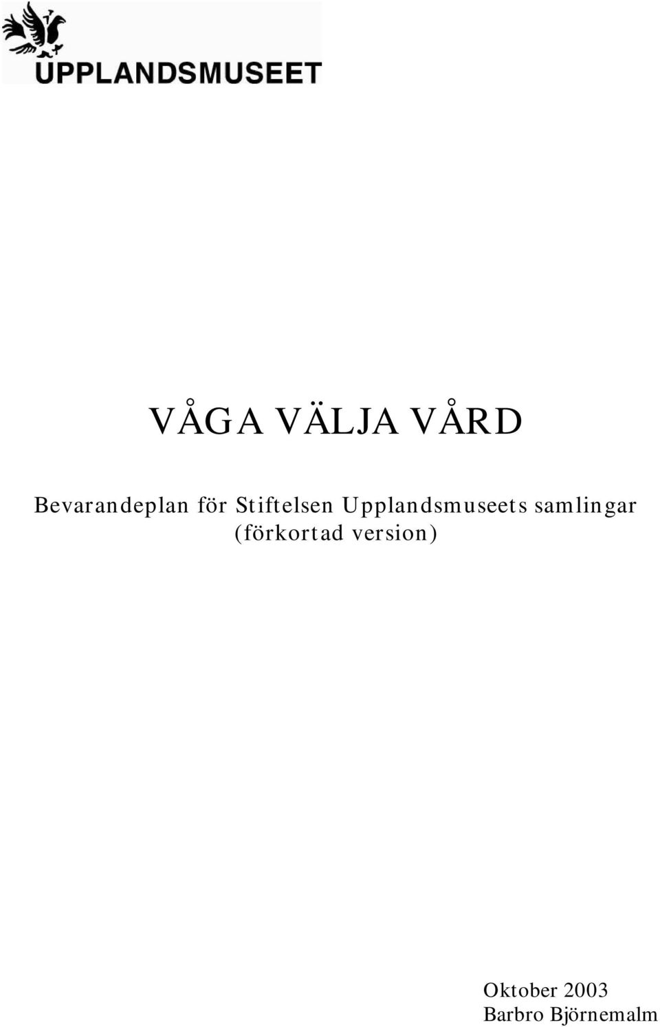 samlingar (förkortad version)