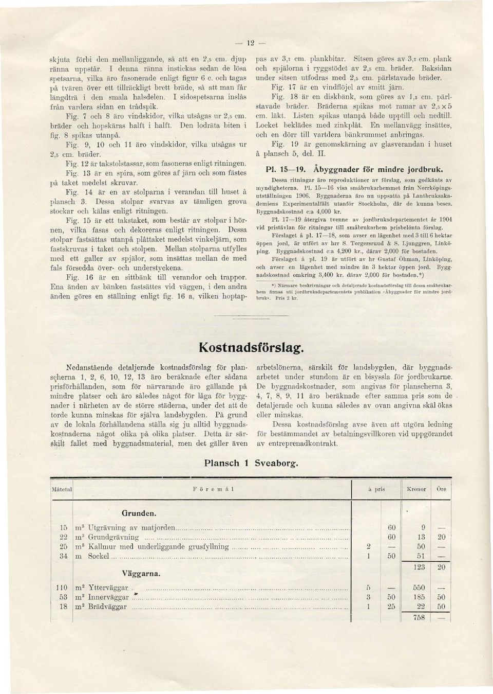 bl'lidcl' och hopj:ikii.fus haut i halt. Den lodl'iita biten i fia'. S spikas utnnpå. Fig. 9 10 och 11 iiro vind:;kidol' vilka utsågas U' 2 cm. briidel'. }'ig. 12 ii' tukstol!