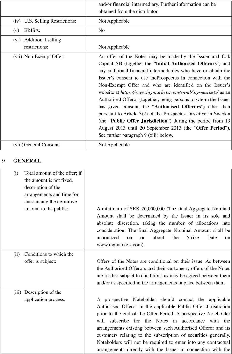 the Initial Authorised Offerors ) and any additional financial intermediaries who have or obtain the Issuer s consent to use theprospectus in connection with the Non-Exempt Offer and who are