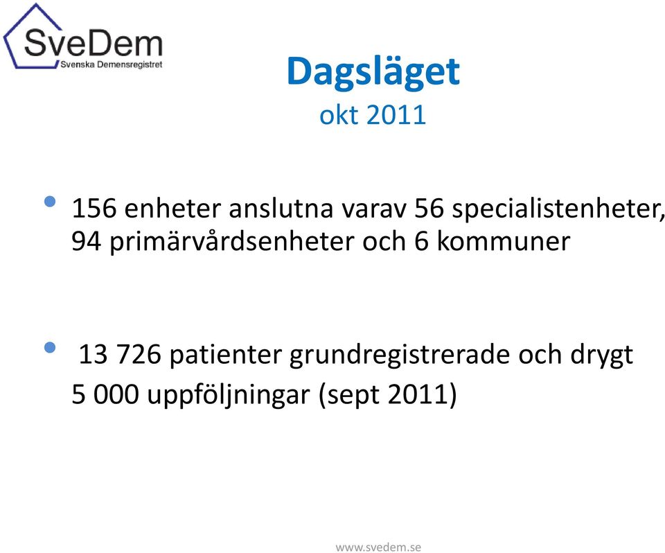 kommuner 13 726 patienter grundregistrerade och