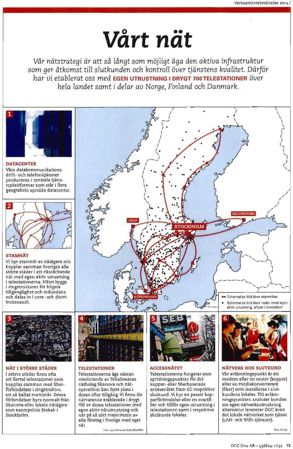 DATACENTER Vara datakommunikationsdrift- och telefonitjanster produceras i centrala tjansteplattformar som star i flera geografiskt spridda datacenter.