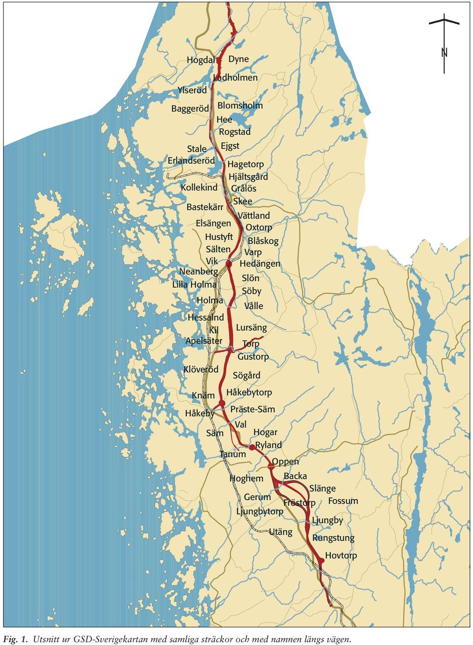 Klöveröd Sögård Knäm Håkebytorp Håkeby Präste-Säm Säm Val Hogar Ryland Tanum Oppen Hoghem Backa Slänge Gerum Fröstorp Fossum Ljungbytorp Ljungby