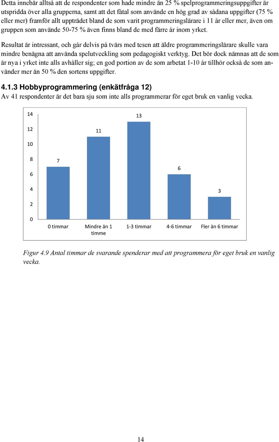 Resultat är intressant, och går delvis på tvärs med tesen att äldre programmeringslärare skulle vara mindre benägna att använda spelutveckling som pedagogiskt verktyg.