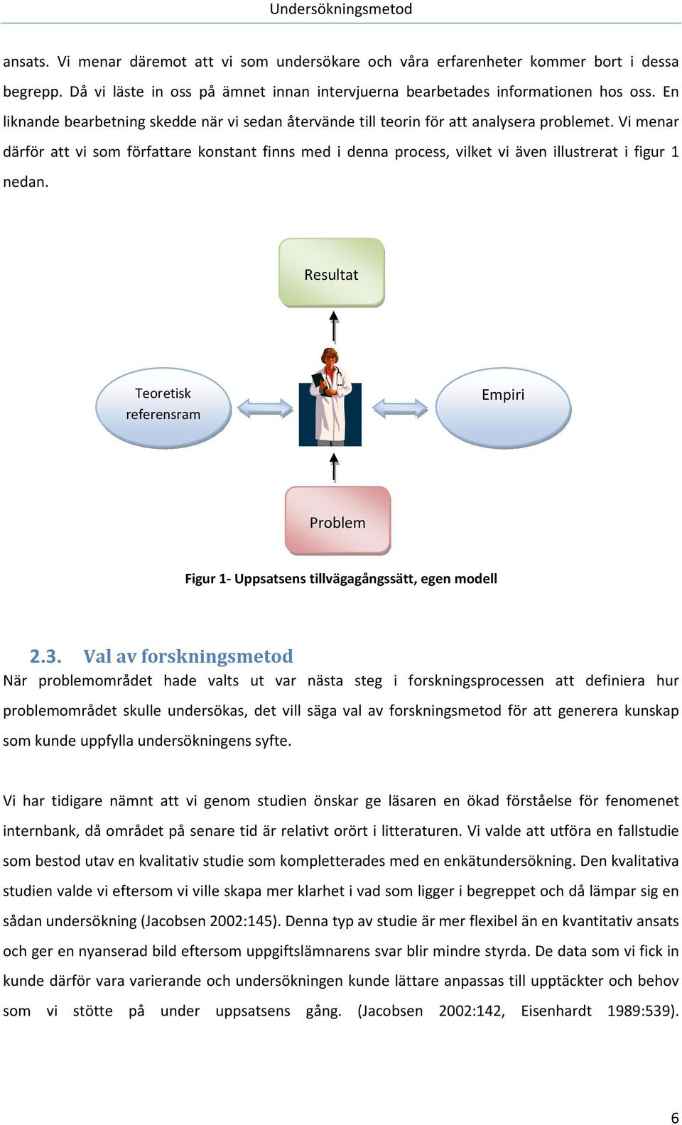 Vi menar därför att vi som författare konstant finns med i denna process, vilket vi även illustrerat i figur 1 nedan.