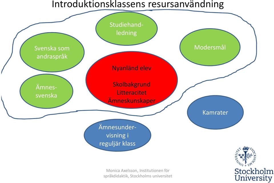 Skolbakgrund Litteracitet Ämneskunskaper