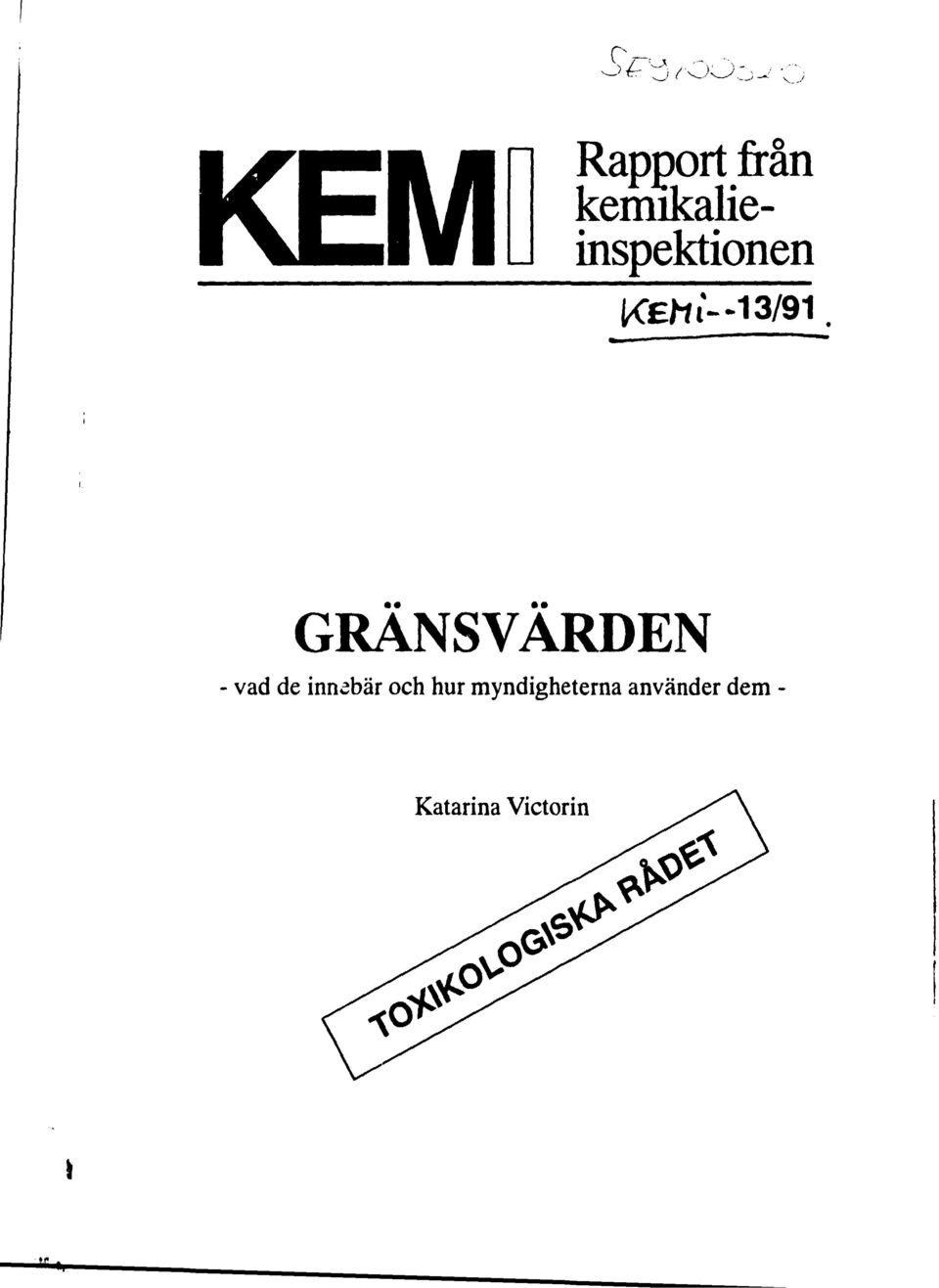 GRÄNSVÄRDEN - vad de innebär och