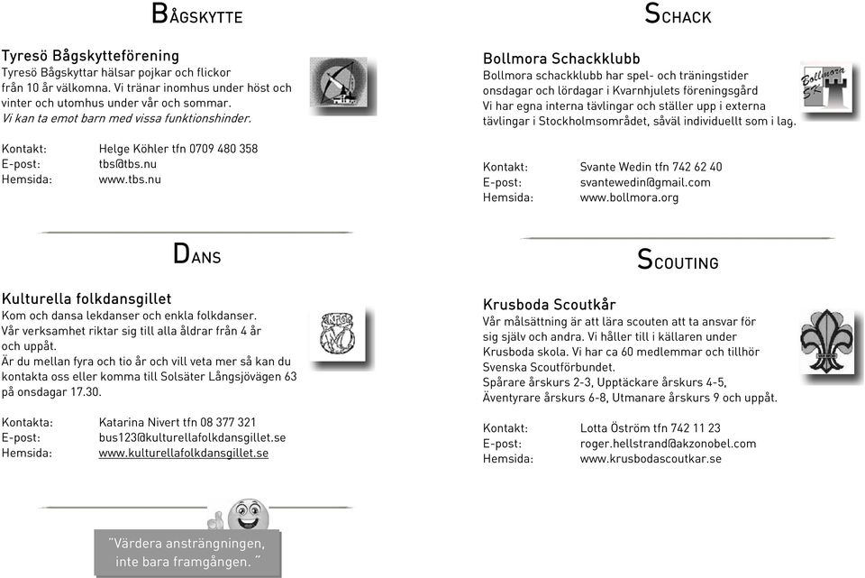 tbs.nu www.tbs.nu Bollmora Schackklubb SCHACK Bollmora schackklubb har spel- och träningstider onsdagar och lördagar i Kvarnhjulets föreningsgård Vi har egna interna tävlingar och ställer upp i