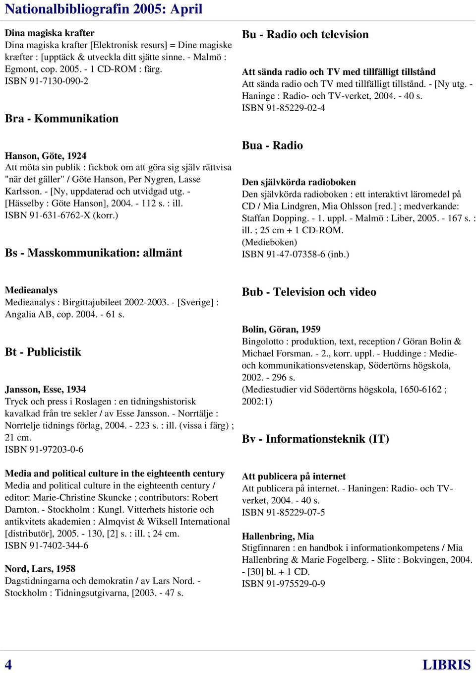 - [Ny, uppdaterad och utvidgad utg. - [Hässelby : Göte Hanson], 2004. - 112 s. : ill. ISBN 91-631-6762-X (korr.