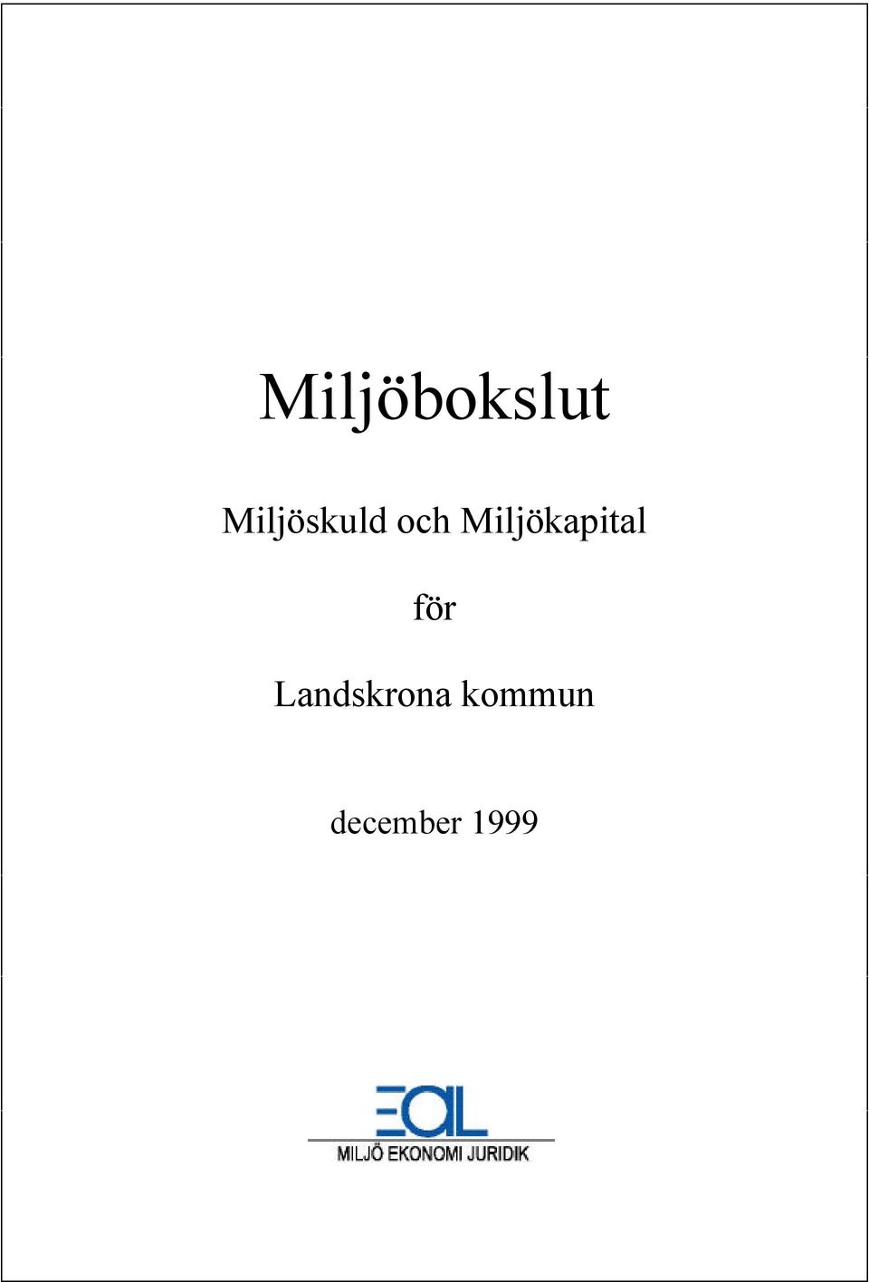 Miljökapital för