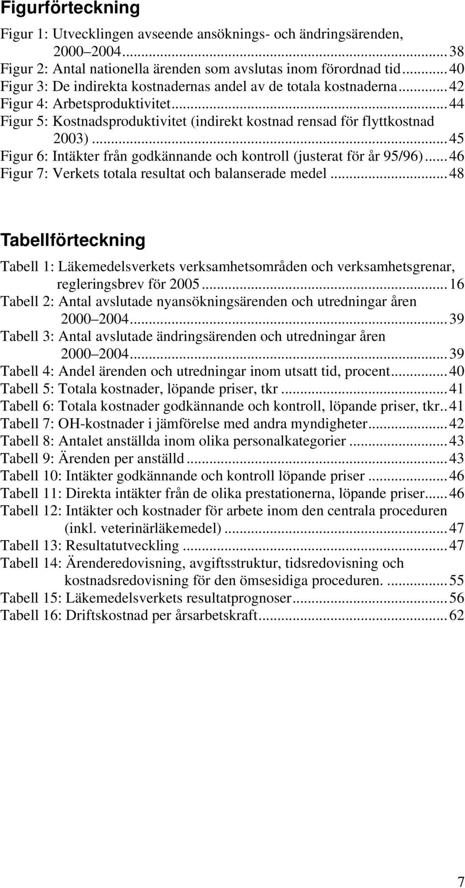 ..45 Figur 6: Intäkter från godkännande och kontroll (justerat för år 95/96)...46 Figur 7: Verkets totala resultat och balanserade medel.