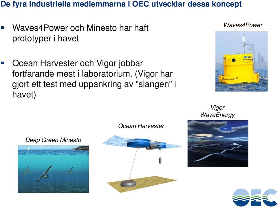 Vigor jobbar fortfarande mest i laboratorium.