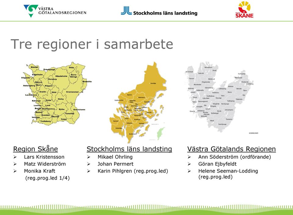 led 1/4) Stockholms läns landsting Mikael Ohrling Johan Permert Karin
