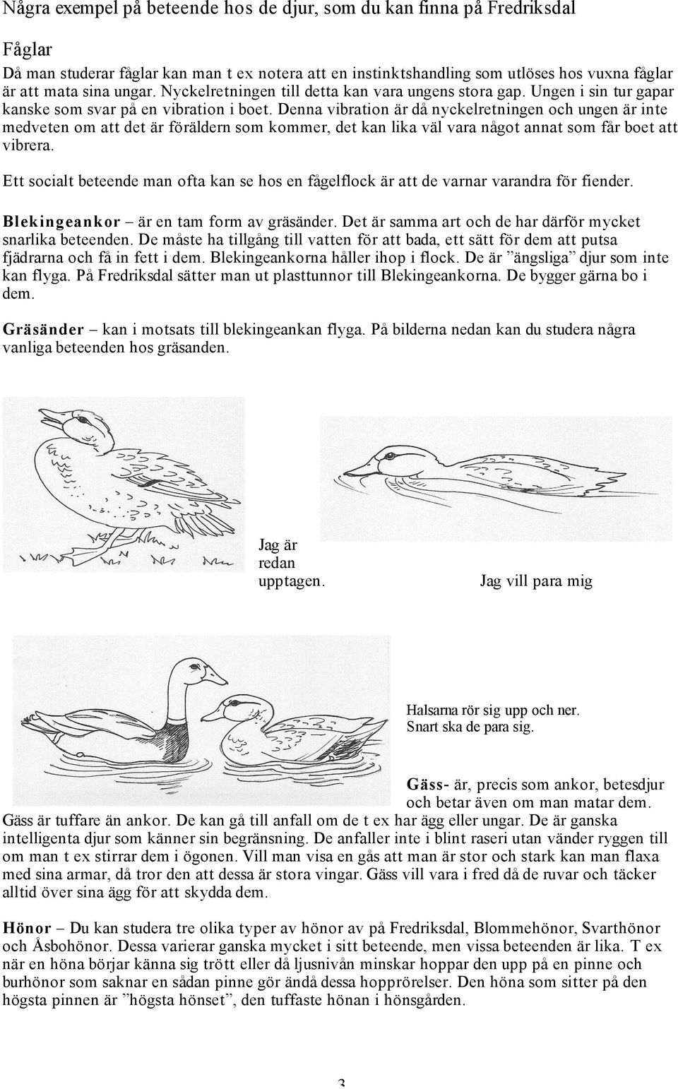 Denna vibration är då nyckelretningen och ungen är inte medveten om att det är föräldern som kommer, det kan lika väl vara något annat som får boet att vibrera.