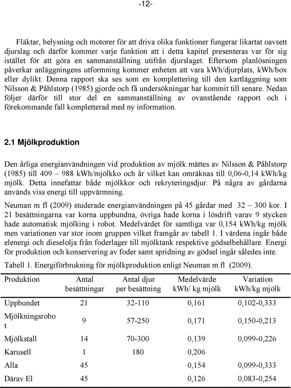 Denna rapport ska ses som en komplettering till den kartläggning som Nilsson & Påhlstorp (1985) gjorde och få undersökningar har kommit till senare.